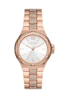 Women's Rose Gold Crystal Embellished Watch