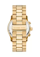 Runway Chronograph Gold Tone Stainless Steel Watch