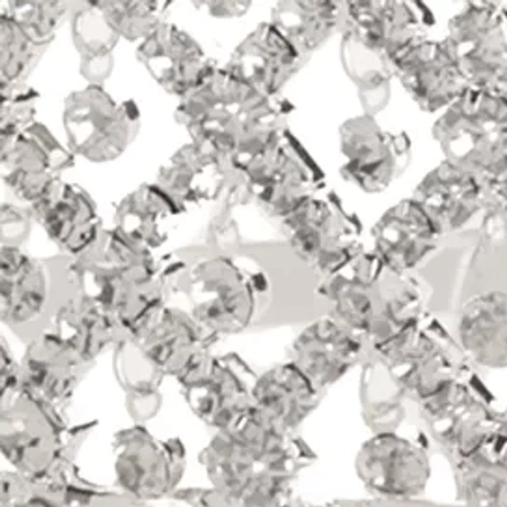 Silver-Tone Crystal Tiara