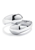 Sterling Silver Bubble Top Open Adjustable Ring