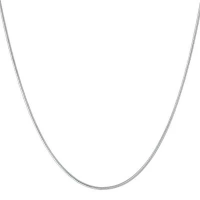 Sterling Silver Snake Chain Necklace, 16in., 18in., 20in., 24in, or 30".