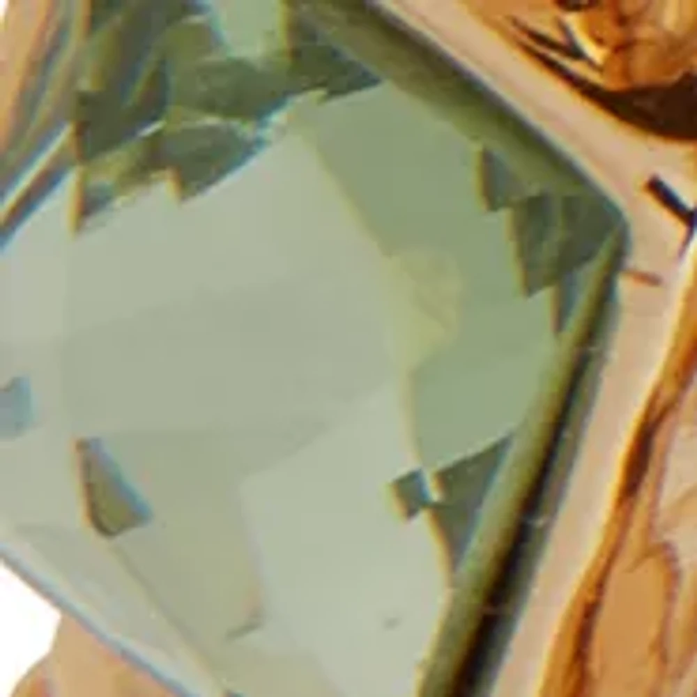 Gold Tone Green Organic Stretch Bracelet Set