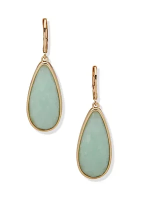 Teardrop Lever Back Earrings