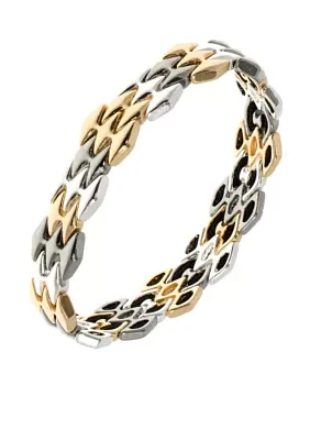 Tri-Tone Stretch Boxed Bracelet