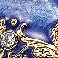 Bejeweled Royal Blue Carriage Trinket Box