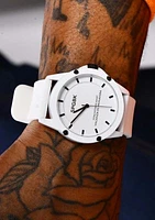 Unisex Country Club White Silicone Band Watch - 44 Millimeter