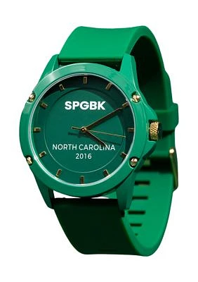 Unisex Trojan Green and Gold Silicone Watch