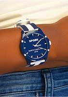 Unisex Hall Blue and White Silicone Band Watch