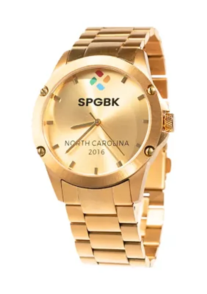 Gold Tone Stainless Bracelet Watch