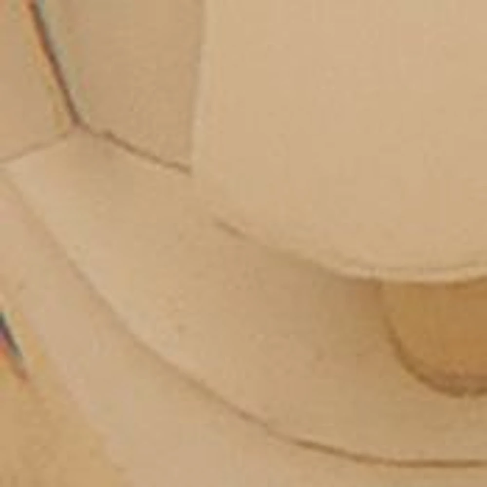 Gold Tone 18 Millimeter Puffy Hoop Earrings