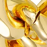 Gold Metal Chain Watch with Champagne Dial 