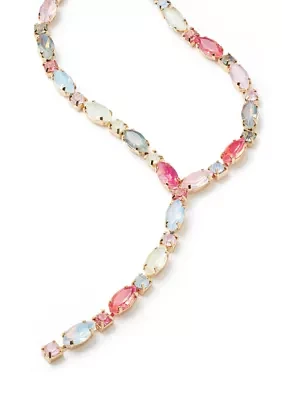 Multi Fancy Y Necklace
