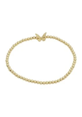 Butterfly Beaded Stretch Bracelet