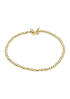 Butterfly Beaded Stretch Bracelet