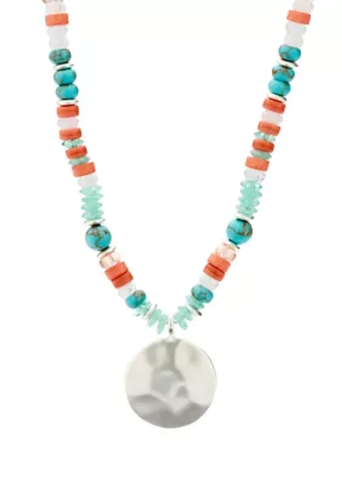Beaded Pendant Necklace