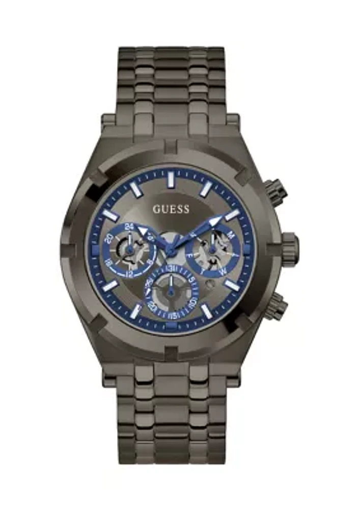 Gunmetal Case Stainless Steel Watch