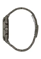 Gunmetal Case Stainless Steel Watch