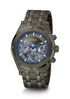 Gunmetal Case Stainless Steel Watch