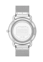 Elliot Silver Tone Stainless Steel Bracelet Watch