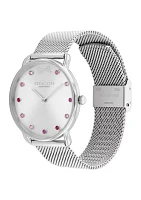 Elliot Silver Tone Stainless Steel Bracelet Watch