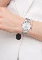 Elliot Silver Tone Stainless Steel Bracelet Watch