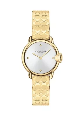 Arden Gold-Tone Stainless Steel Bangle Bracelet Watch
