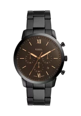 Neutra Chronograph Black Stainless Steel Watch