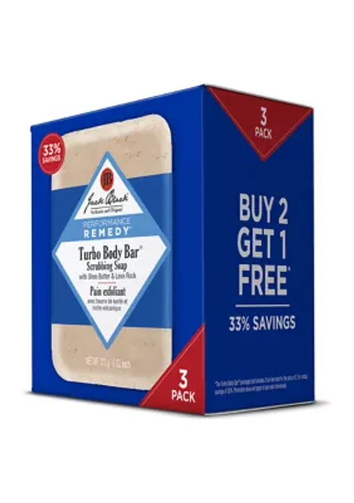 Turbo Body Bar® Scrubbing Soap, 3-Pack