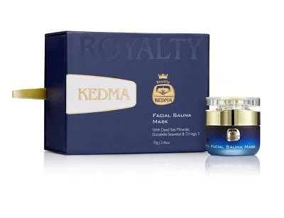Royalty Facial Sauna Mask with Dead Sea Minerals, Dunaliella Seaweed, & Omega-3