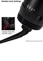 One-Step Hair Dryer & Volumizer Hot Air Brush, Black/Pink