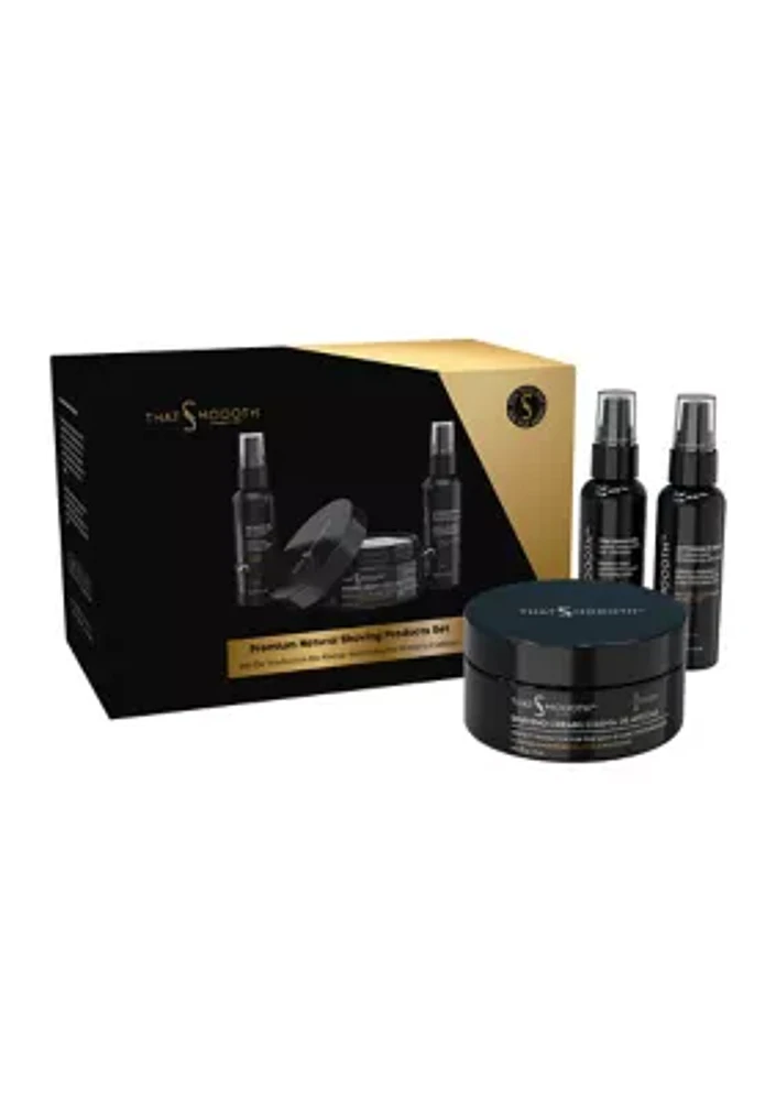 Premium Natural Shaving Products Set