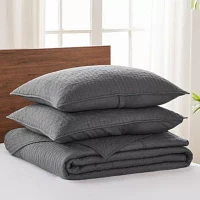 Cross Stitch Chambray Bedspread Set