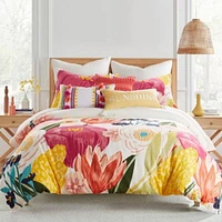 Grandiflora Embroidered Tassel Pillow