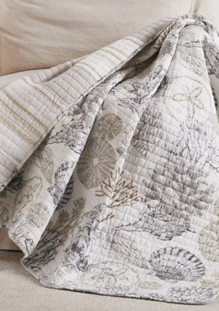 Caspian Sea Quilted Throw