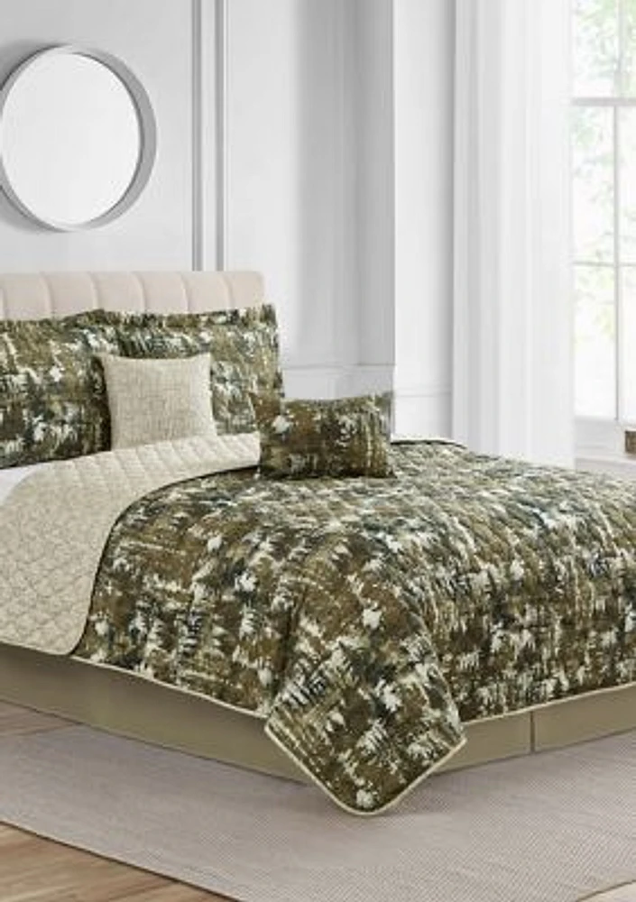 Tree Camo Reversible Quilt Set