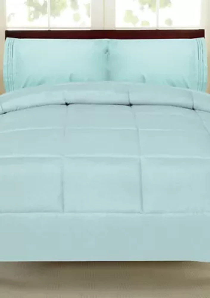 5 Piece Bed a Bag Comforter and Sheet Set
