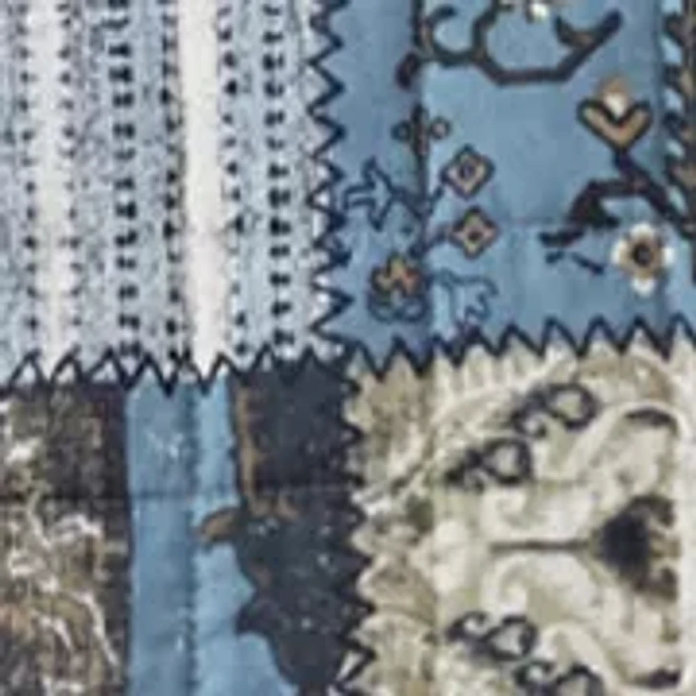 Ansara Blue Quilt Set