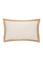 Jute Trim Canvas Pillow