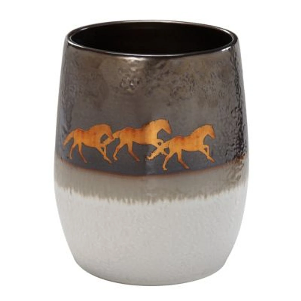 Running Remuda Ceramic Wastebasket