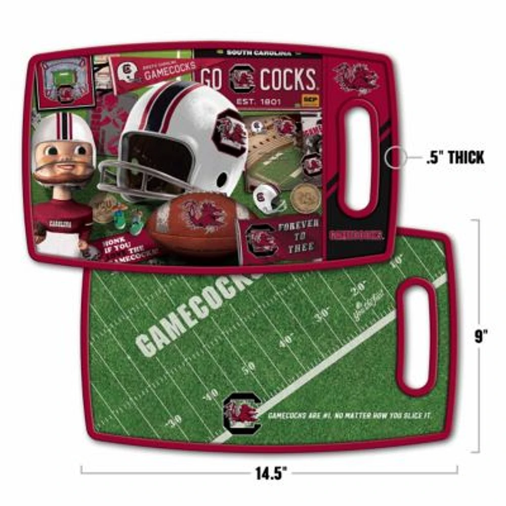 YouTheFan NCAA South Carolina Gamecocks Retro Series Cutting Board
