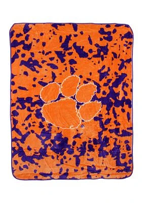 NCAA Clemson Tigers Huge Raschel Throw Blanket