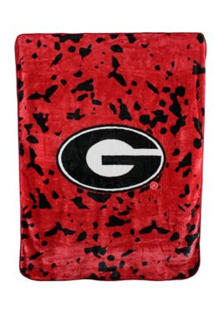 NCAA Georgia Bulldogs Huge Raschel Throw Blanket