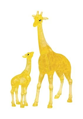 3D Crystal Puzzle - Giraffe and Baby: 38 Pcs