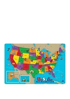 USA Foam Map Floor Puzzle: 54 Pieces