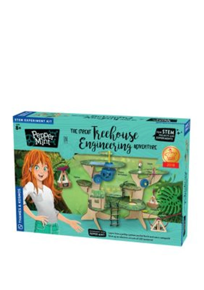 Pepper Mint in the Great Treehouse Engineering Adventure Experiment Kit