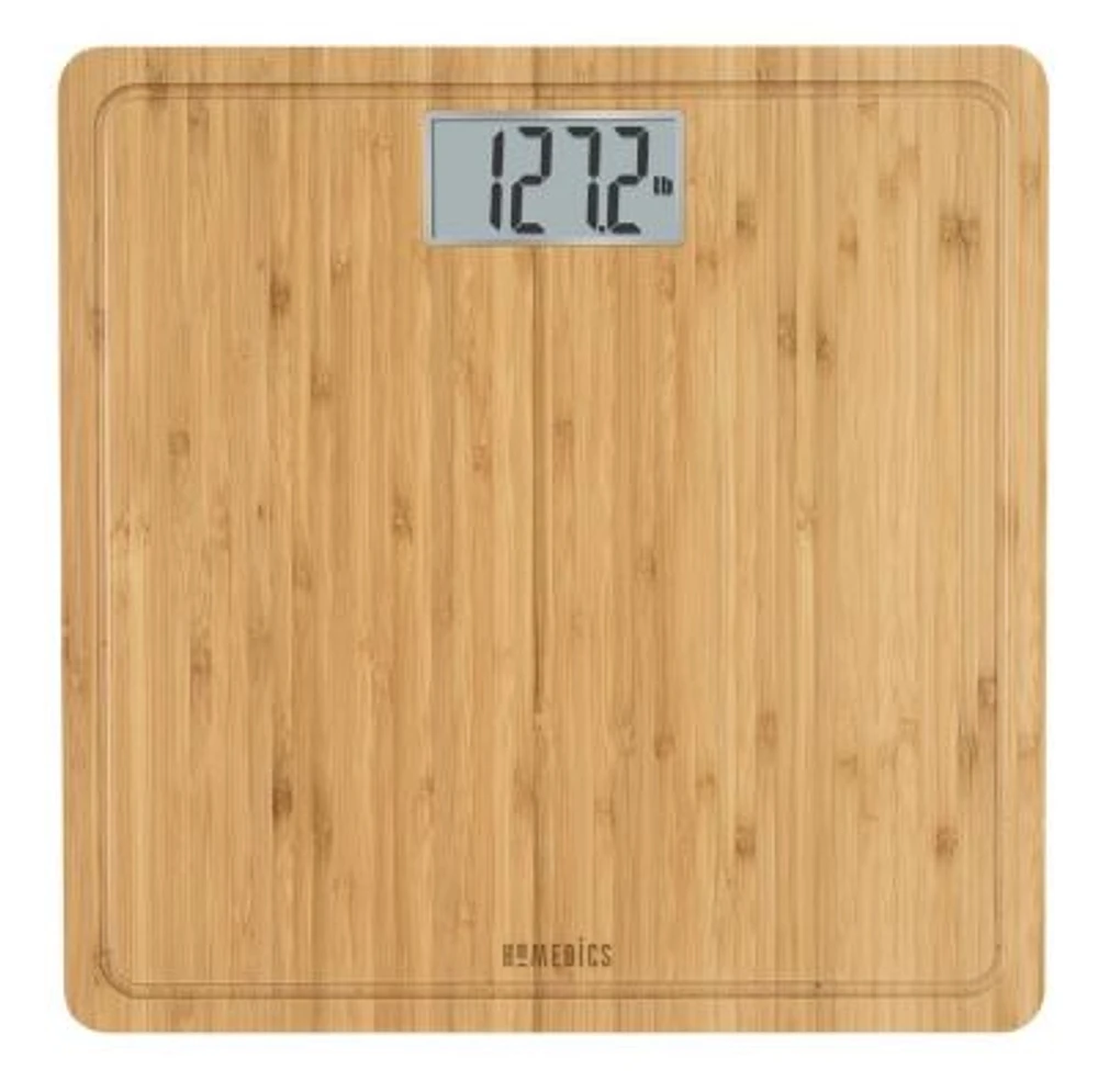 Homedics Natural Bamboo Digital Bathroom Scale