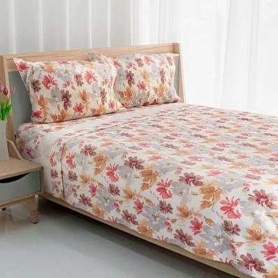 Avanti Wildflowers 4-piece Full Flannel Sheet Set