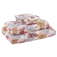 Avanti Wildflowers 4-piece Full Flannel Sheet Set