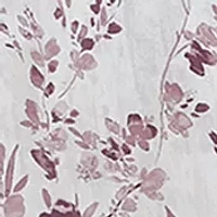 Purple Floral Comforter Set
