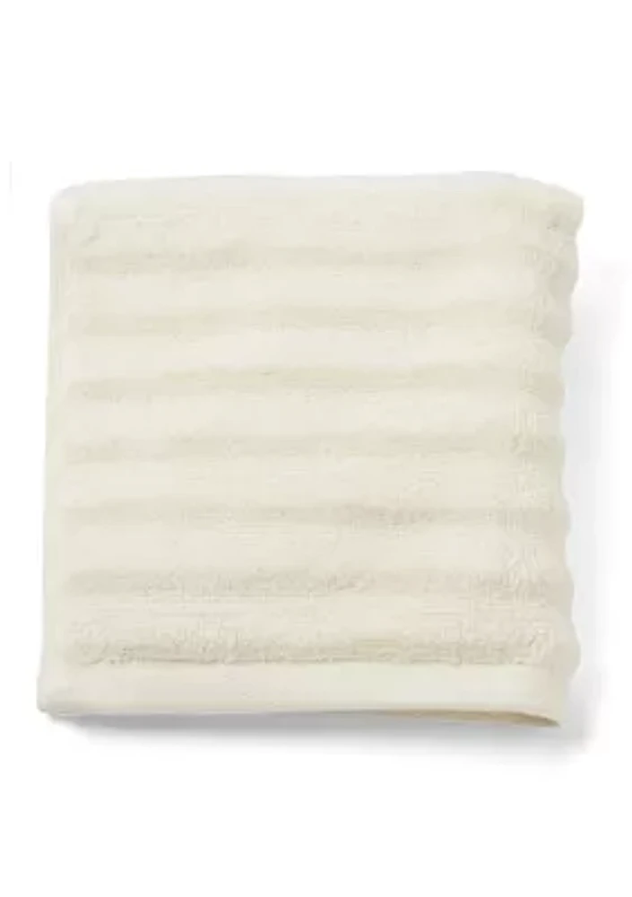 Egyptian Collection Fashion Ribbed Bath Towel